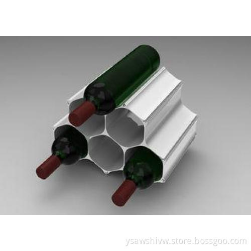 6 Bottle Aluminum Wine Display Stands , Table Shop Furnitur